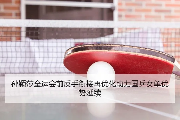 孙颖莎全运会前反手衔接再优化助力国乒女单优势延续 - AOASPORTS